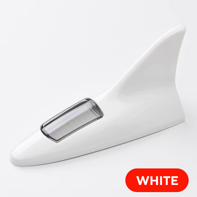 Solar Powered Shark Fin Antenna with LED Warning Light