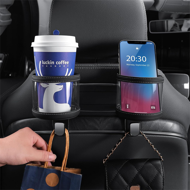 Car Seat Hooks with Cup Holder