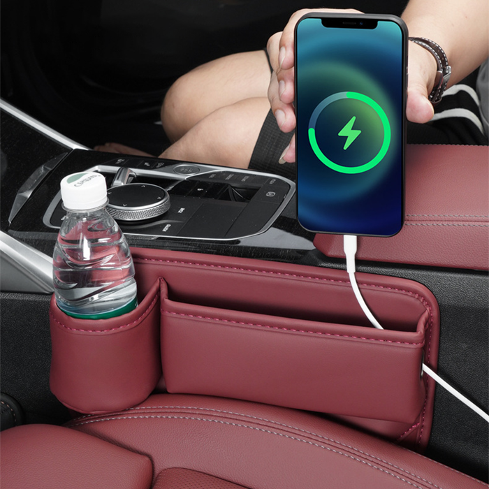 Car Leather Cup Holder Gap Bag PRO