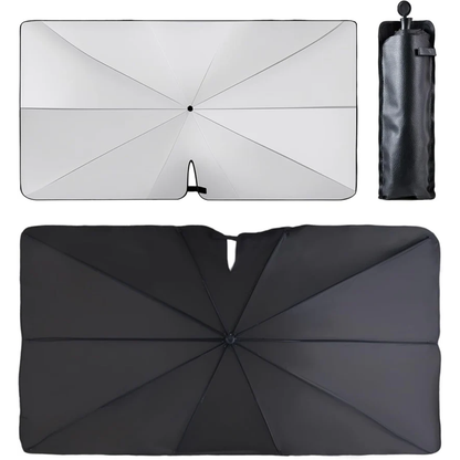 Titanium Silver Car Umbrella – Fold & Go
