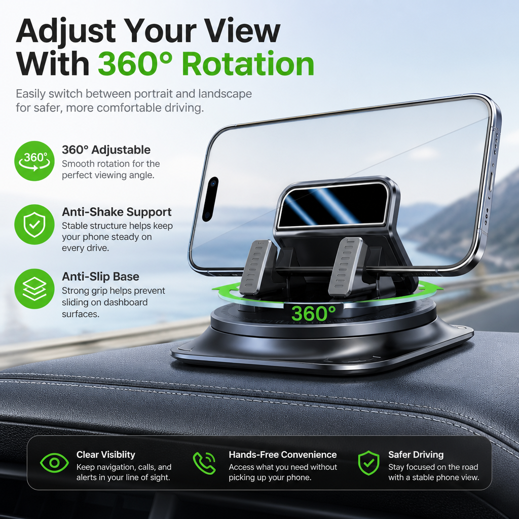 360° Rotatable Car Phone Holder