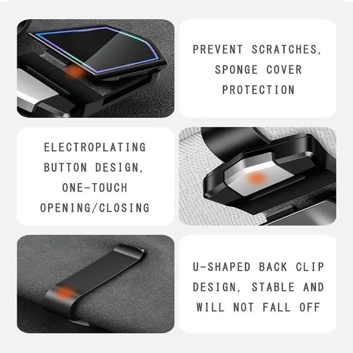 Car Sun Visor Magnetic Sunglasses Holder Clip