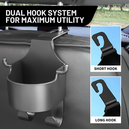 Back Seat Headrest Phone & Cup Holder PRO