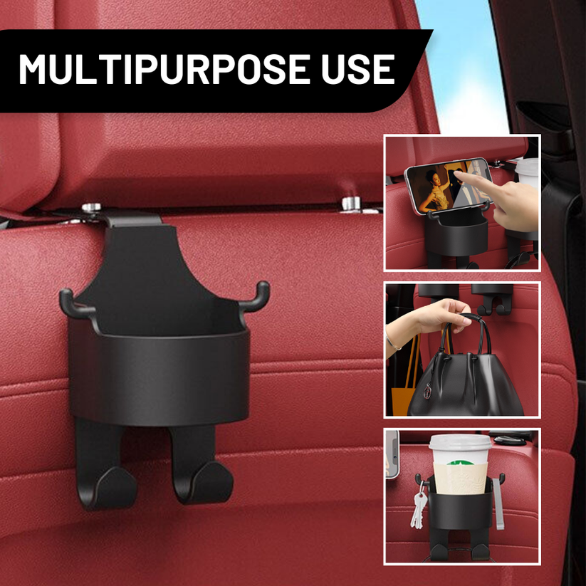 Back Seat Headrest Phone & Cup Holder PRO