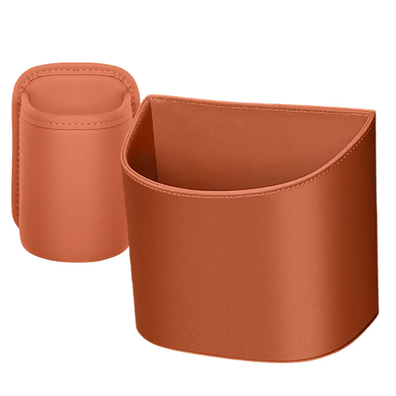 Universal Leather Car Door Cup Holder