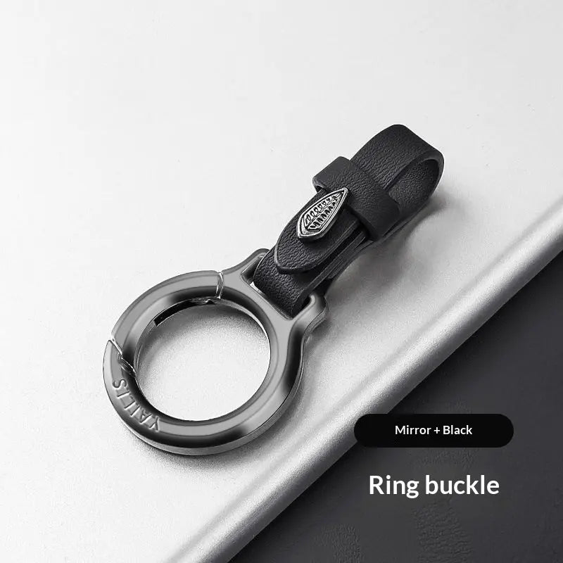 Upgraded Stylish & Anti-Lost Zinc Alloy Keychain with Leather Strap