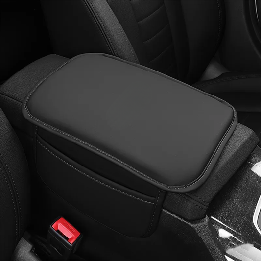 Car Armrest Cushion with Side Pockets