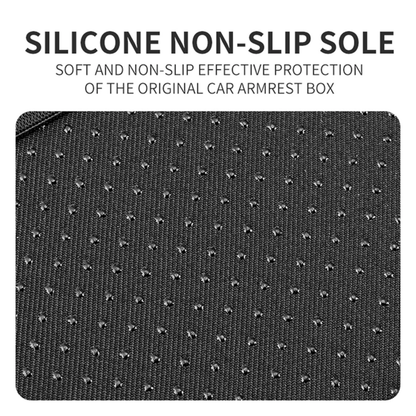 Car Armrest Cushion with Side Pockets