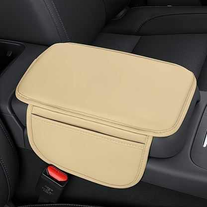 Car Armrest Cushion with Side Pockets