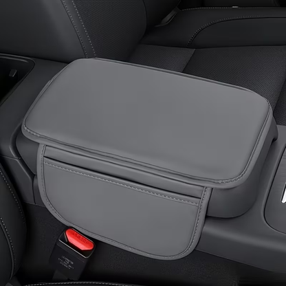 Car Armrest Cushion with Side Pockets