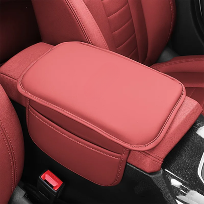 Car Armrest Cushion with Side Pockets