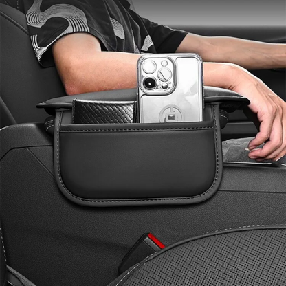 Car Armrest Cushion with Side Pockets