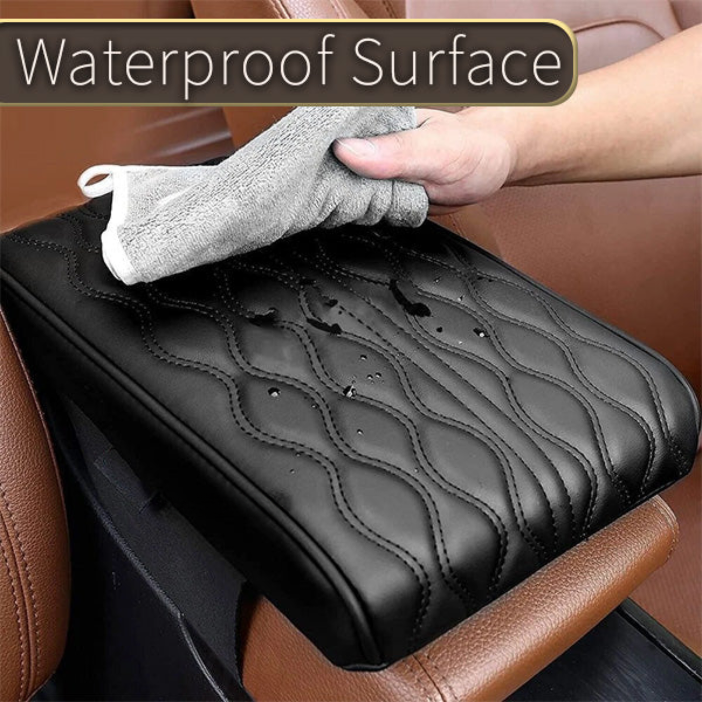 Leather Car Armrest Box Pad