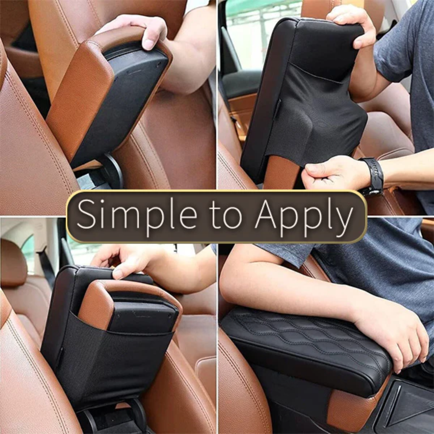 Leather Car Armrest Box Pad