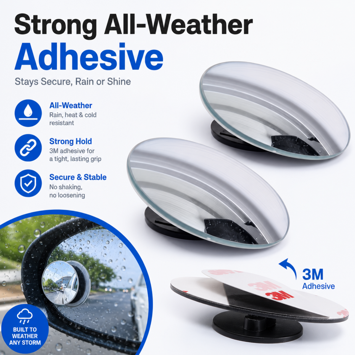 Car Blind Spot Mirrors (2 PCS)