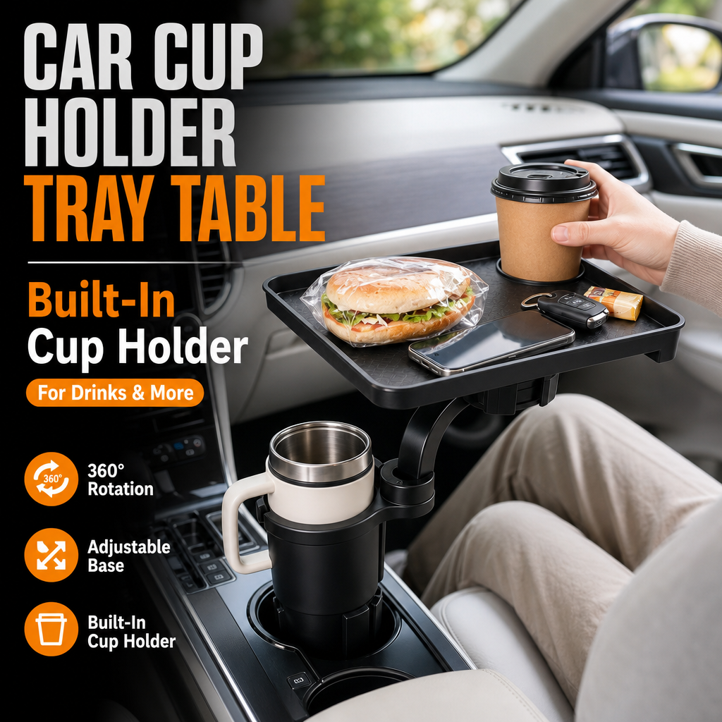 Car Cup Holder Tray Table