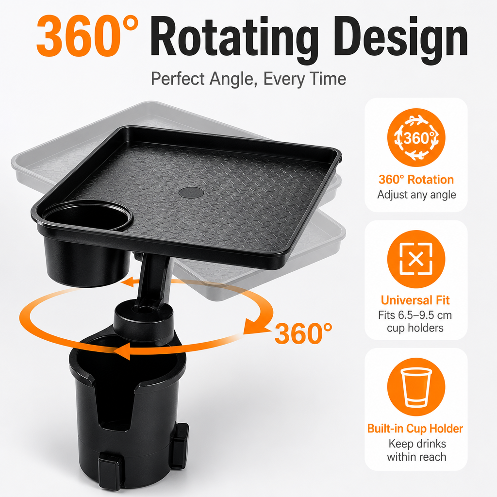 Car Cup Holder Tray Table