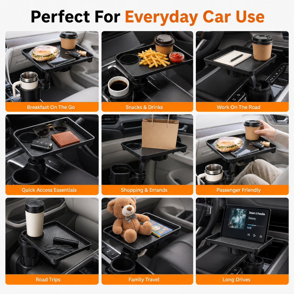 Car Cup Holder Tray Table