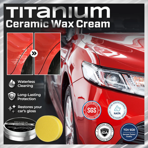 Titanium Ceramic Wax Cream (Mirror Gloss & Long-Lasting Protection in 15 Minutes)