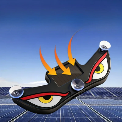 Solar Powered Devil Eyes LED Car Sign