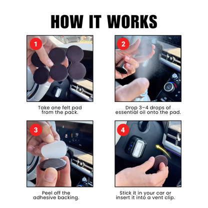 Car Freshness Felt Pads