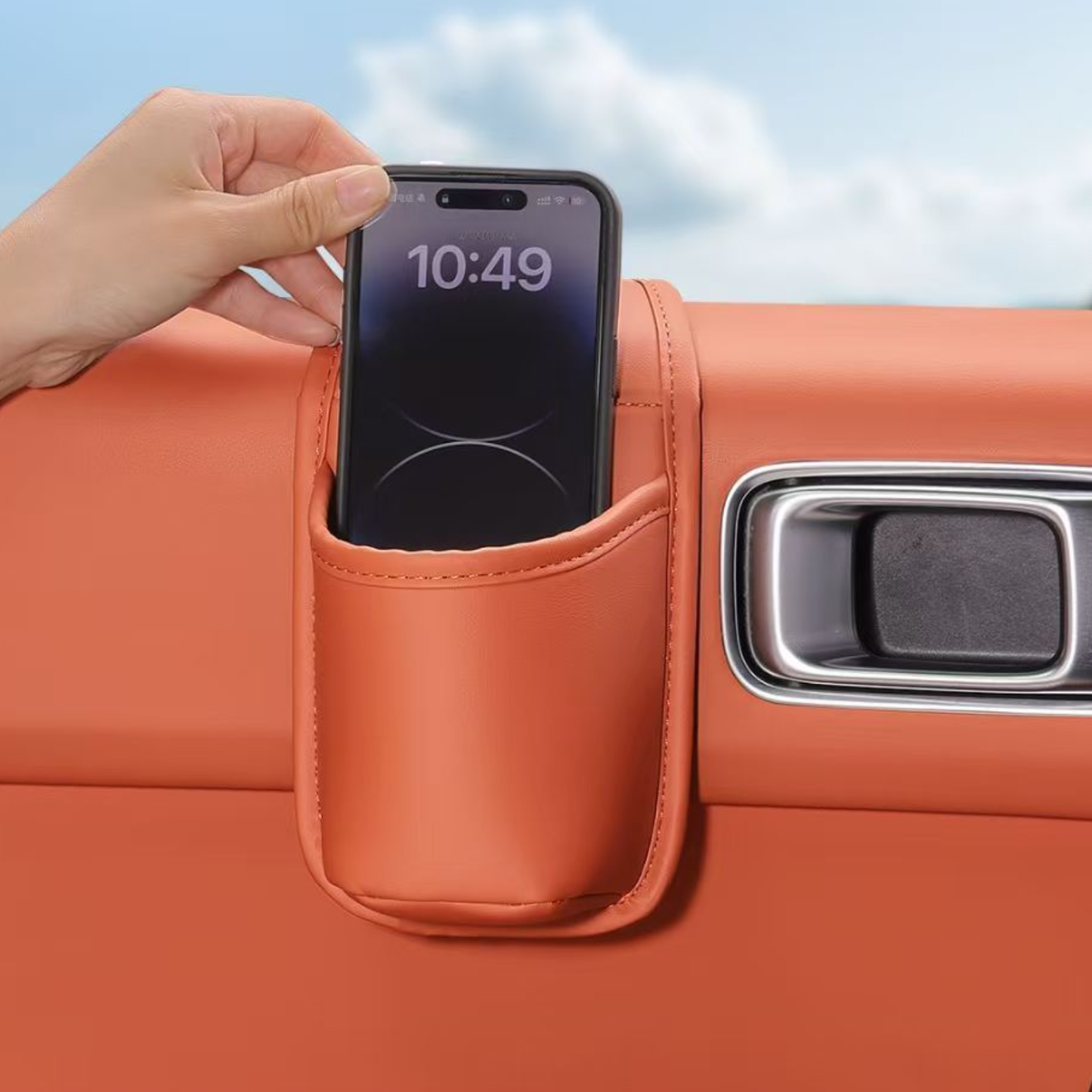 Universal Leather Car Door Cup Holder PRO