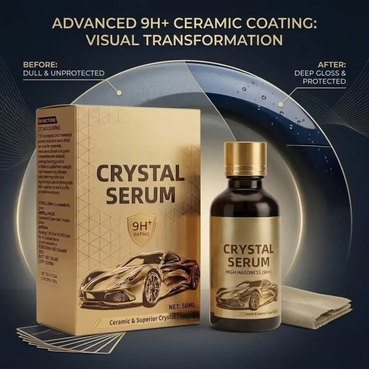 Graphene Ceramic Coating for Cars – 9H Hardness, 10+ Years Protection, Hydrophobic & Scratch Resistant