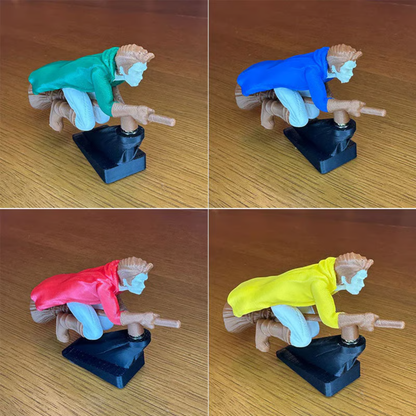 Witch and Wizard Broomstick Dashboard Drift Ornaments