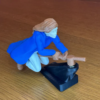 Witch and Wizard Broomstick Dashboard Drift Ornaments