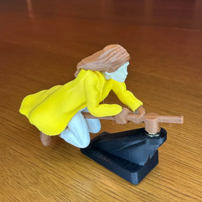 Witch and Wizard Broomstick Dashboard Drift Ornaments