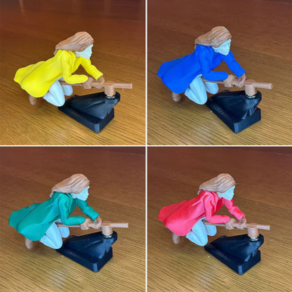 Witch and Wizard Broomstick Dashboard Drift Ornaments