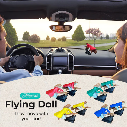 Witch and Wizard Broomstick Dashboard Drift Ornaments