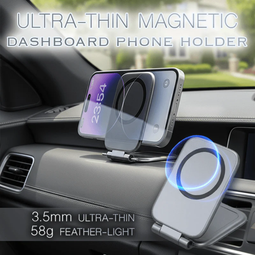 Ultra-Thin Magnetic Dashboard Phone Holder