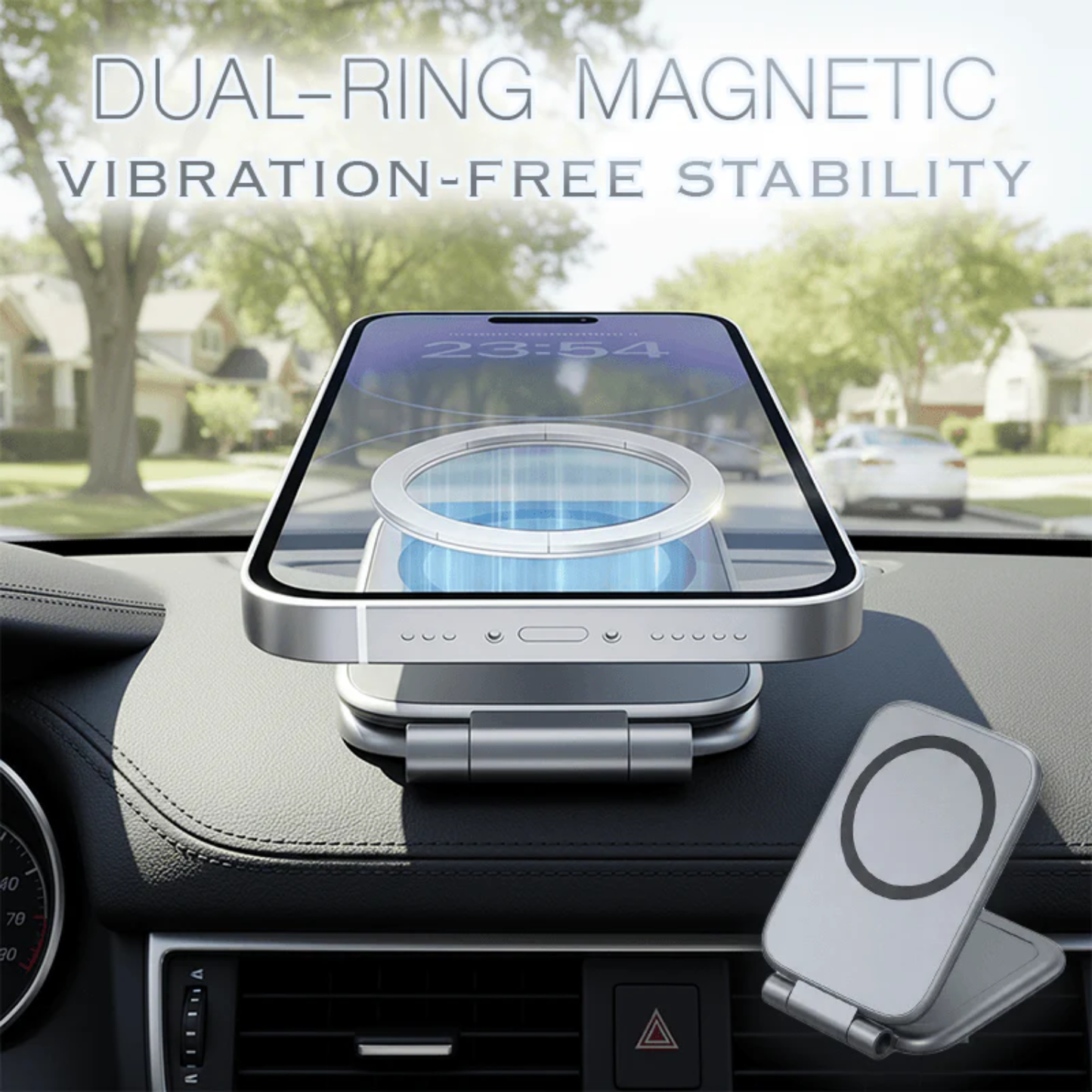 Ultra-Thin Magnetic Dashboard Phone Holder