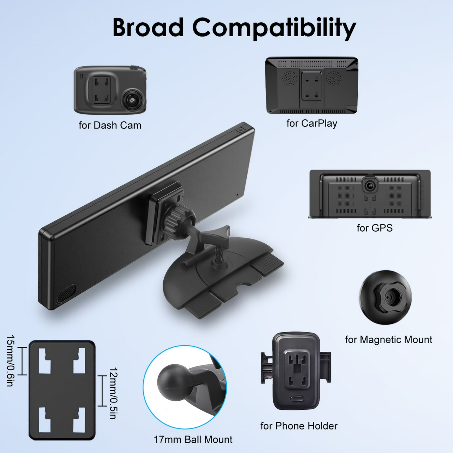 CD Slot Mount for CarPlay Screen