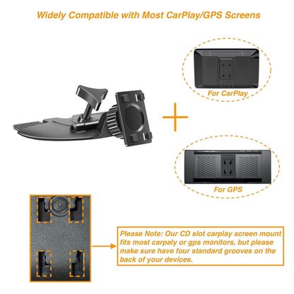 CD Slot Mount for CarPlay Screen