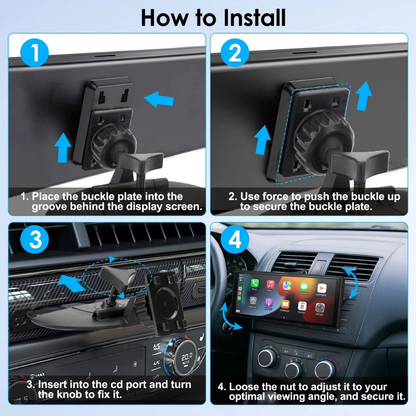CD Slot Mount for CarPlay Screen