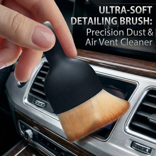 Car Interior Cleaning Brush with Protective Cover