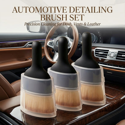 Car Interior Cleaning Brush with Protective Cover