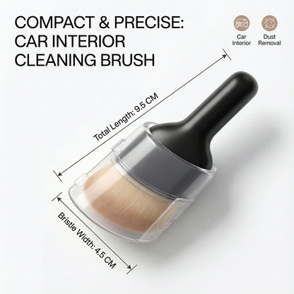 Car Interior Cleaning Brush with Protective Cover