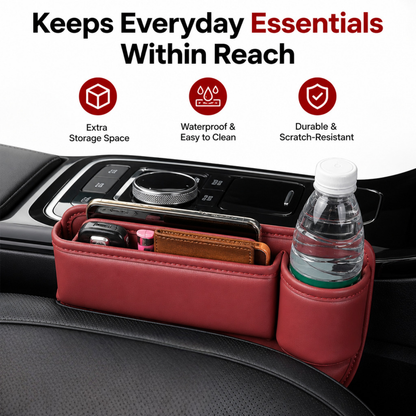 Car Leather Cup Holder Gap Bag