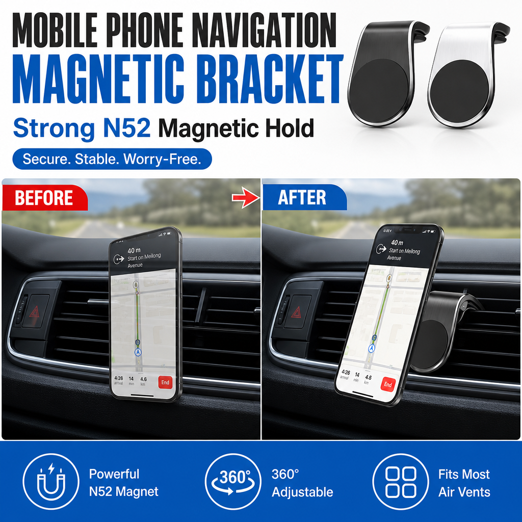 Mobile Phone Navigation Magnetic Bracket