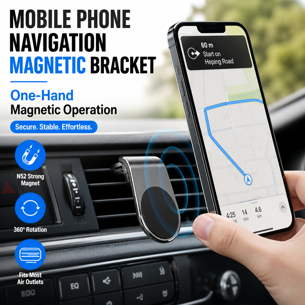 Mobile Phone Navigation Magnetic Bracket