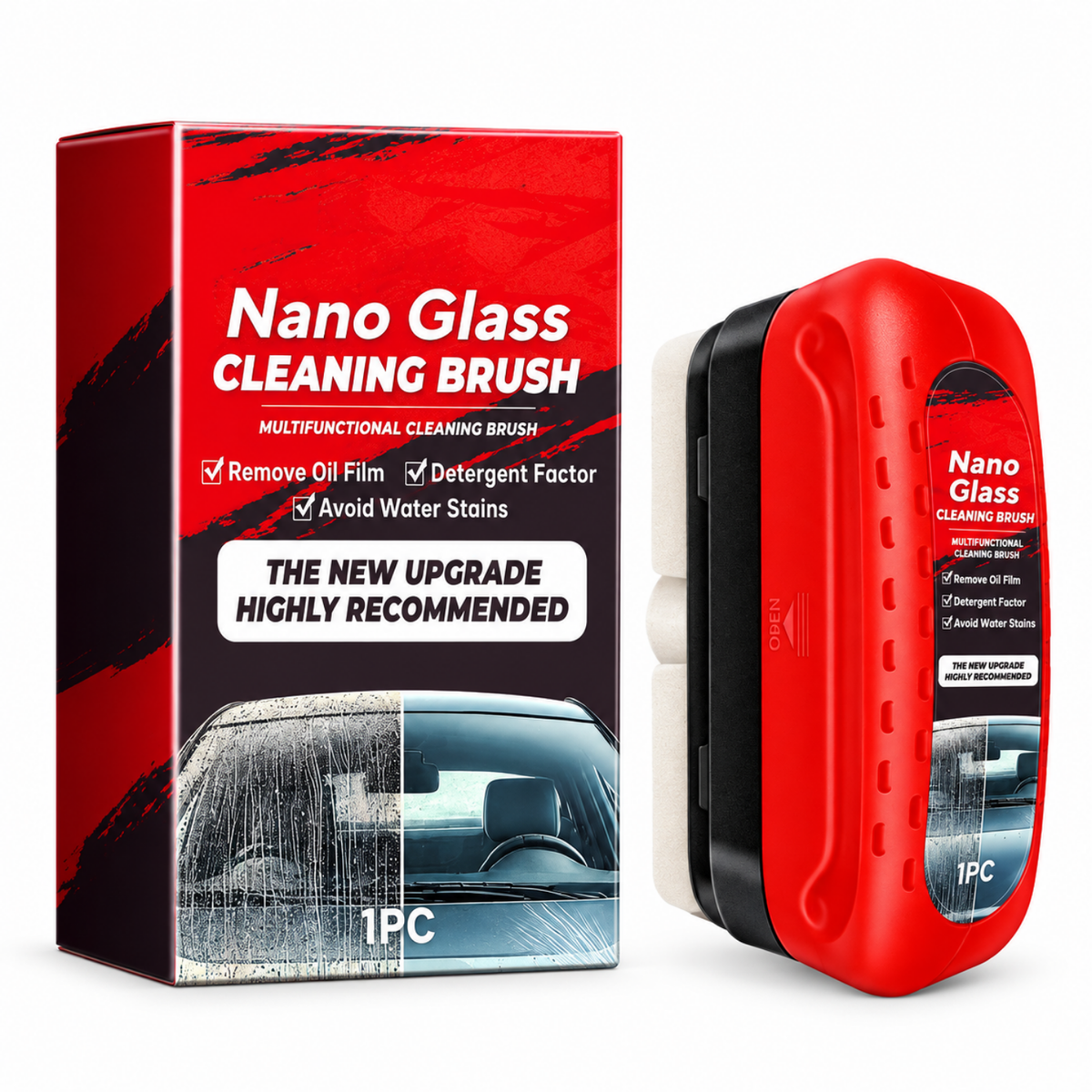 Nano Glass Oil Film Cleaning Brush