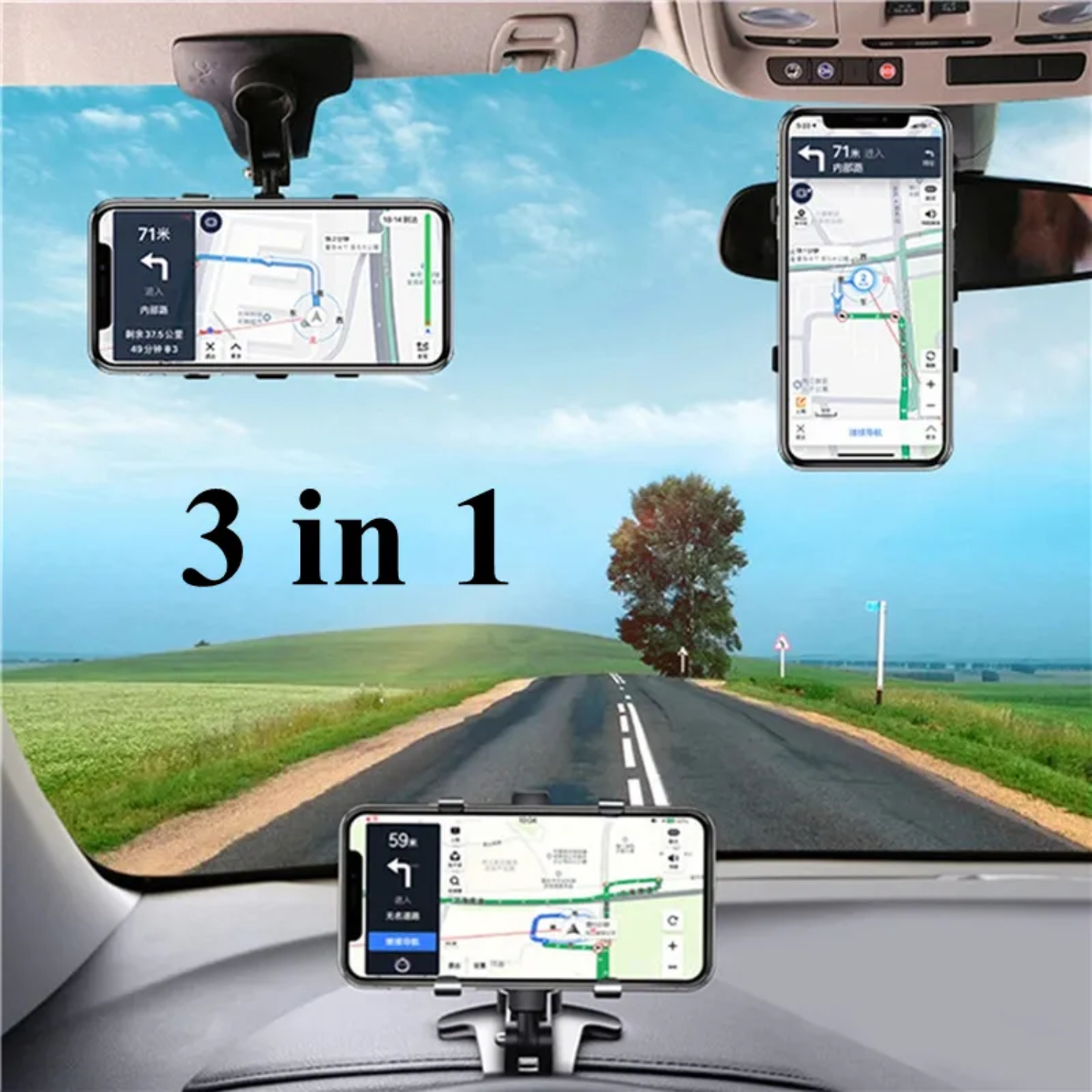 Universal Clip Dashboard Car Phone Holder