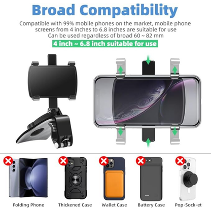 Universal Clip Dashboard Car Phone Holder