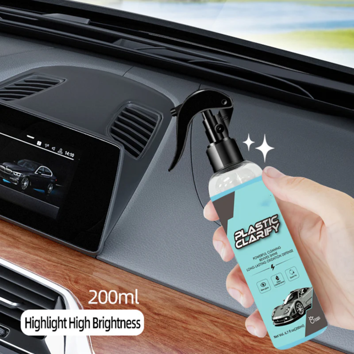 Multi-purpose Efficient Car Plastic Restorer Spray