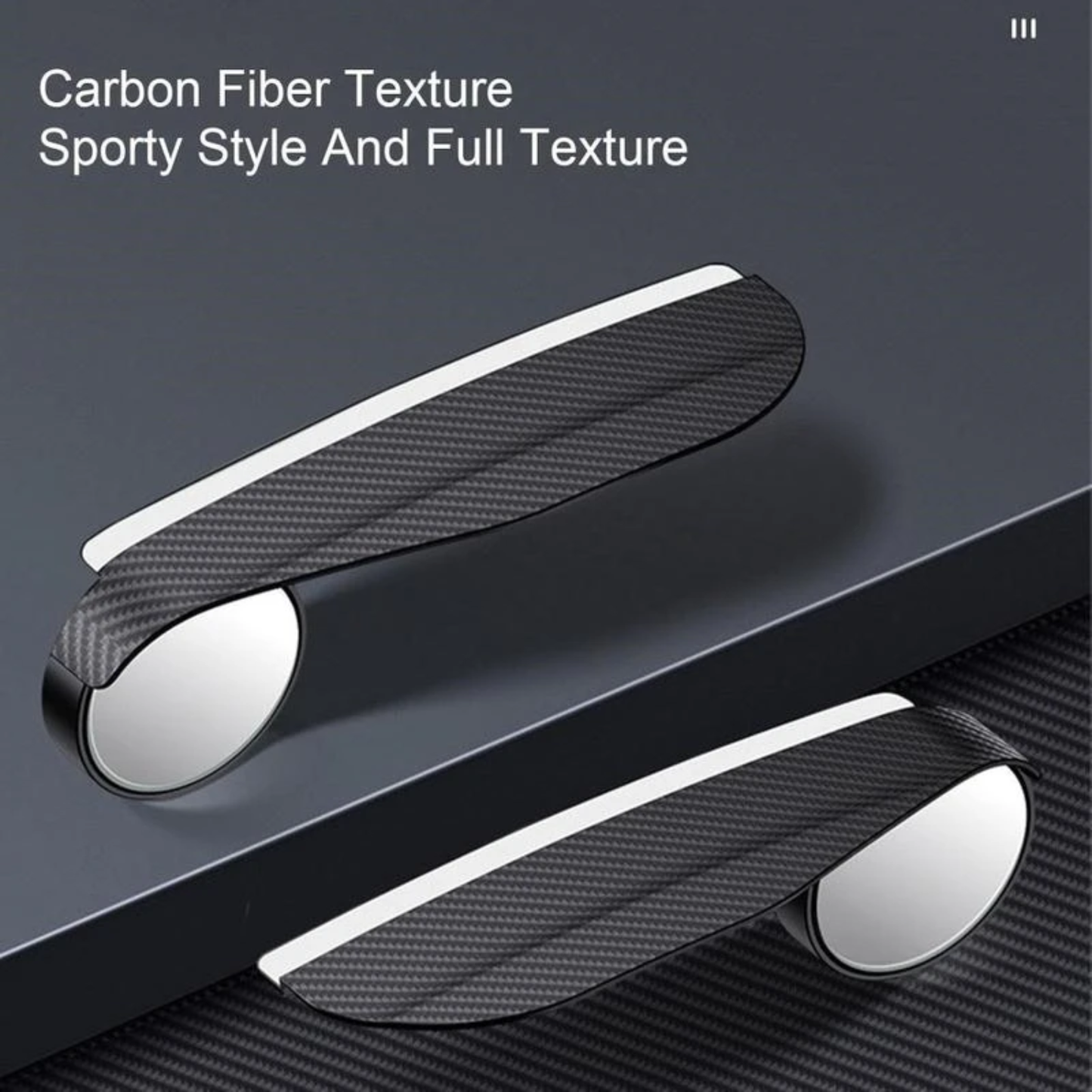 Car Blind Spot Mirror Set with Rain Shield (2 PCS)