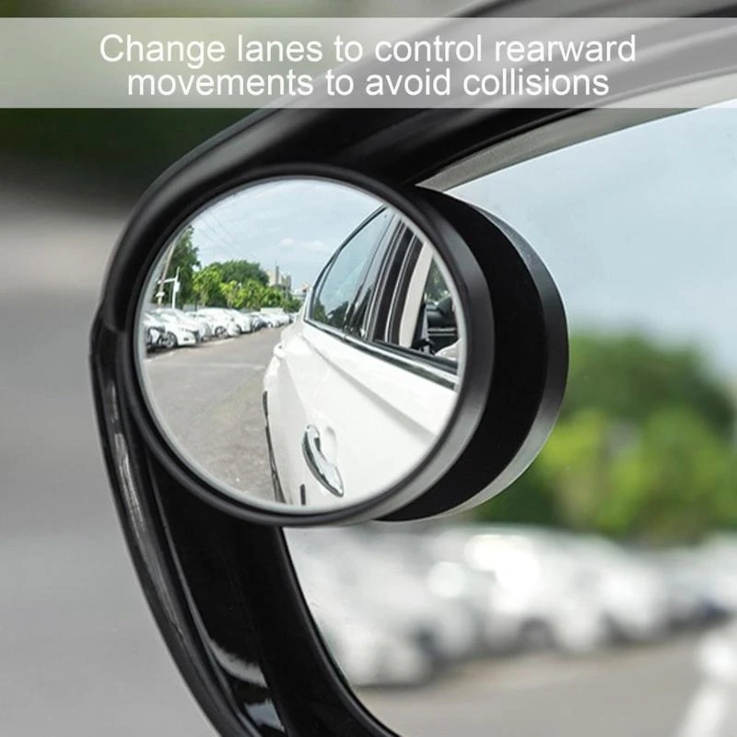 Car Blind Spot Mirror Set with Rain Shield (2 PCS)