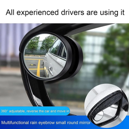Car Blind Spot Mirror Set with Rain Shield (2 PCS)